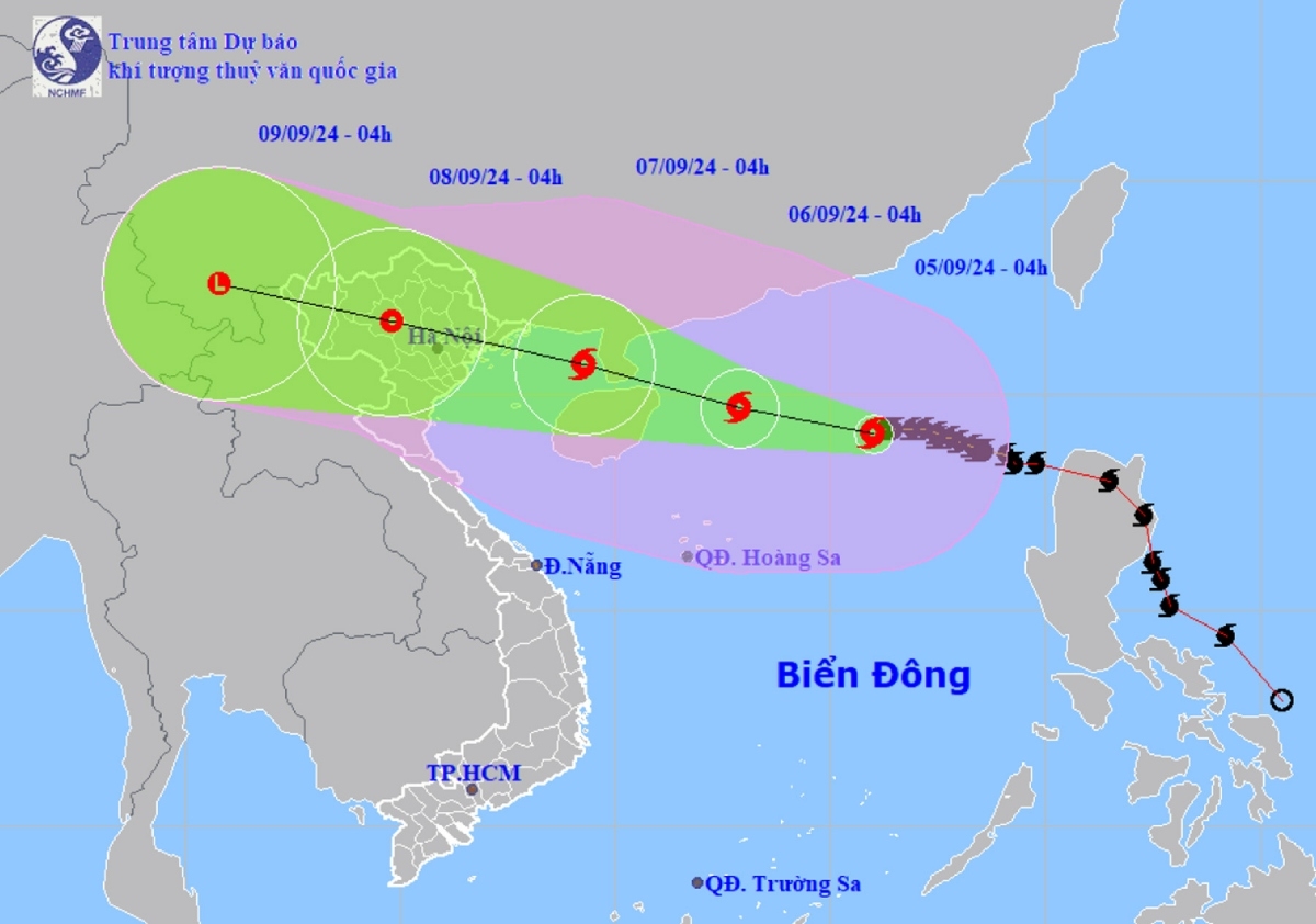 Typhoon Yagi keeps gathering force, heads towards Northern Vietnam